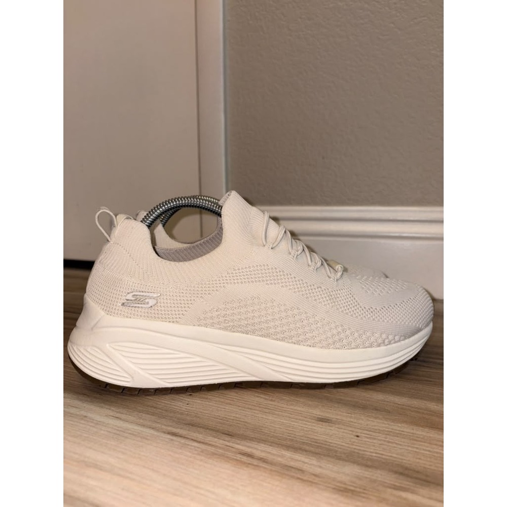Skechers Bobs Sparrow 2.0 White Women's Size 11 Comfy Stretch Fit Sneakers
